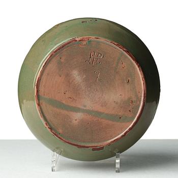 Hilma Persson-Hjelm, an Art Nouveau glazed earthenware bowl, Rackstad, Värmland Sweden early 20th Century.