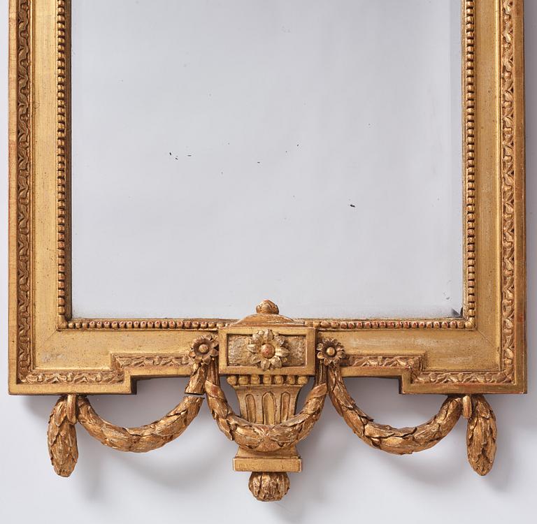 A Gustavian mirror by J. Åkerblad 1777.