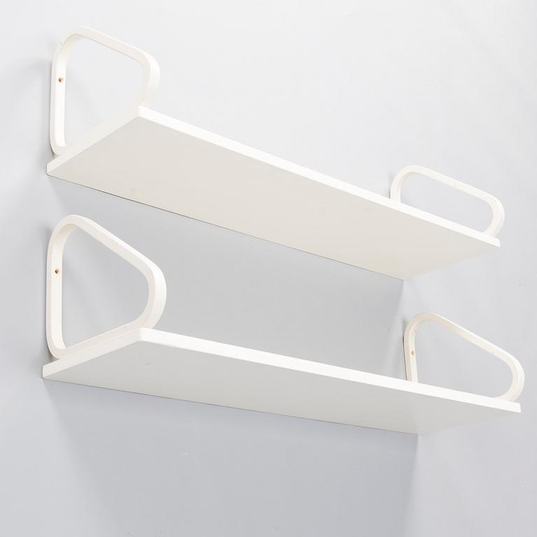 ALVAR AALTO, Two late 20th century shelves for Artek.