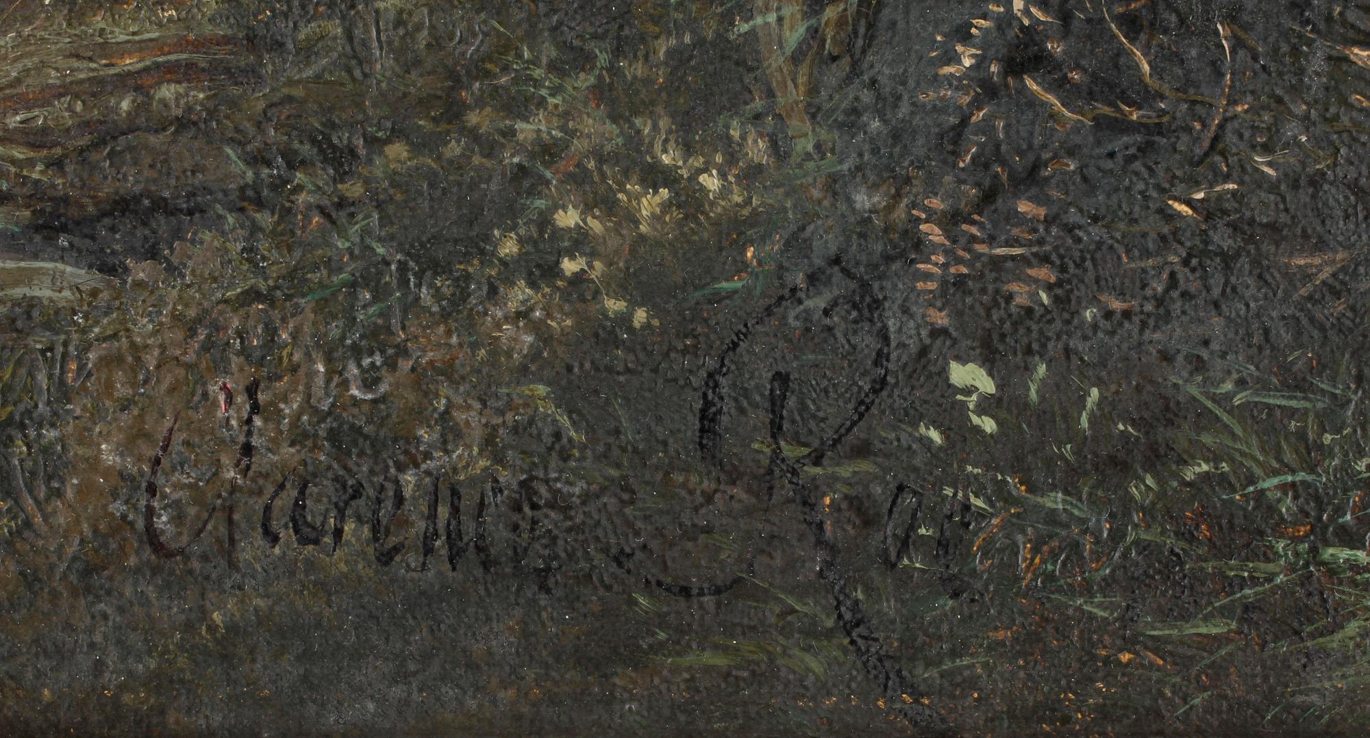 CLARENCE HENRY ROE, olja på duk, sign.