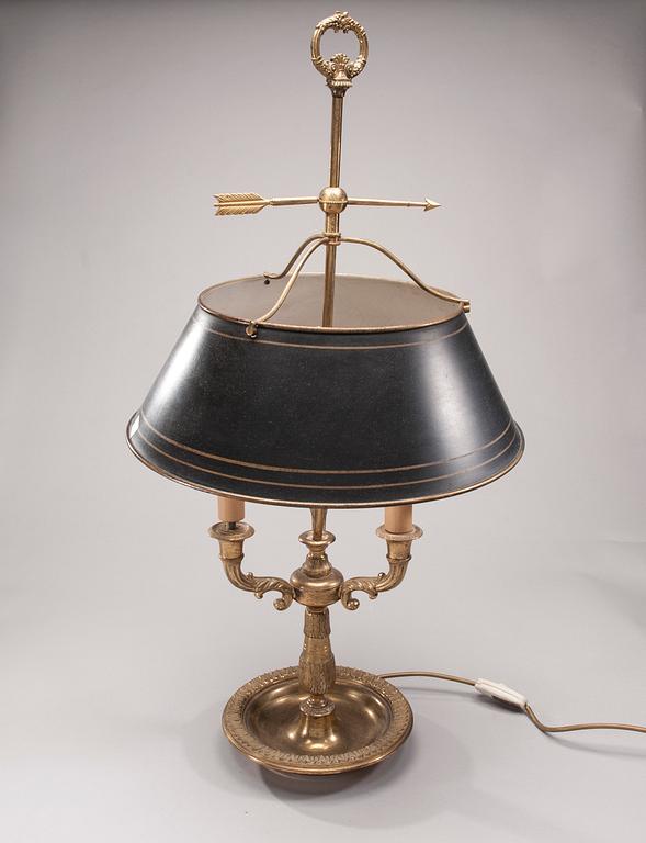 BORDSLAMPA, empirestil, 1900-talets senare hälft.