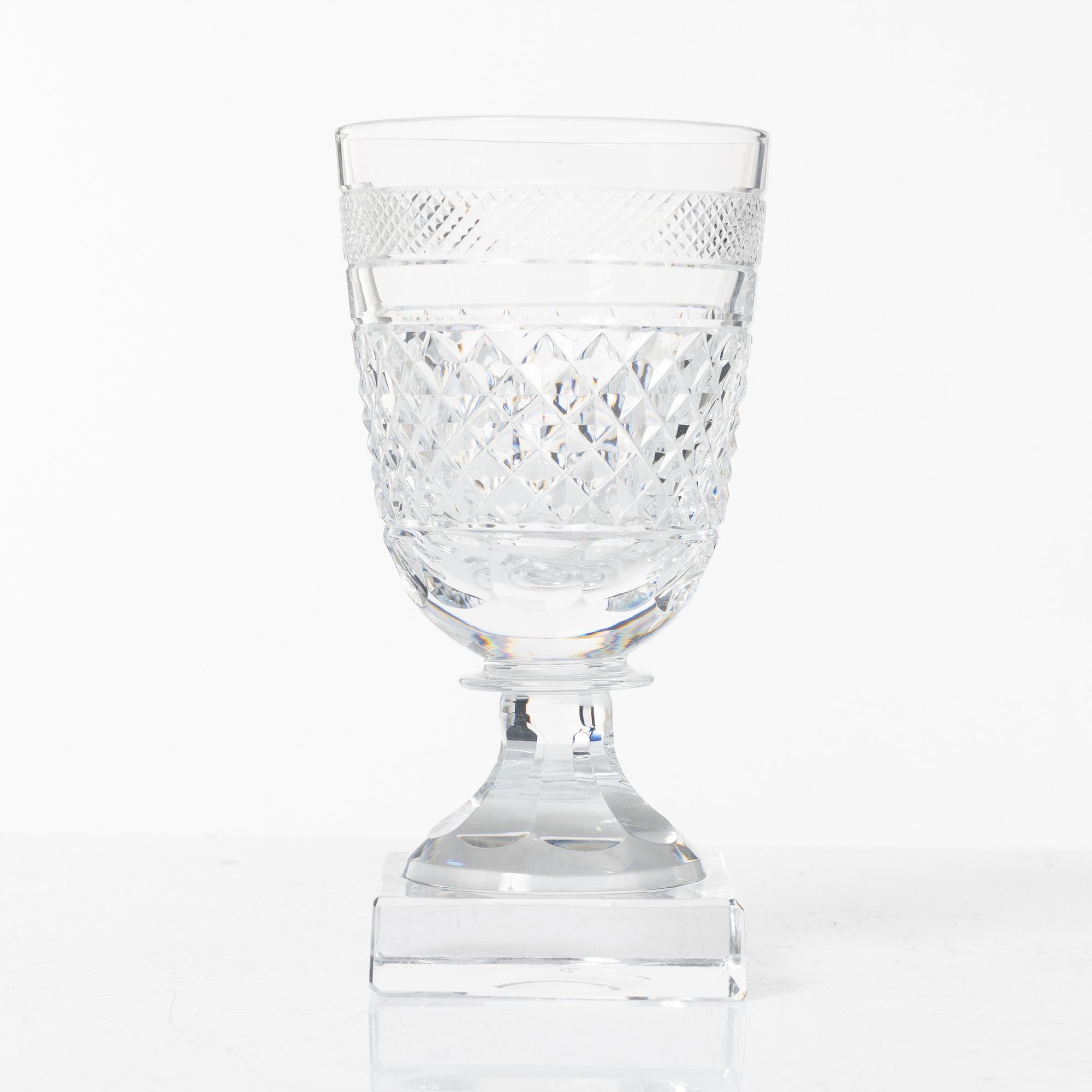 Elis Bergh, glasservis, 107 delar, "Kent", Kosta Boda.