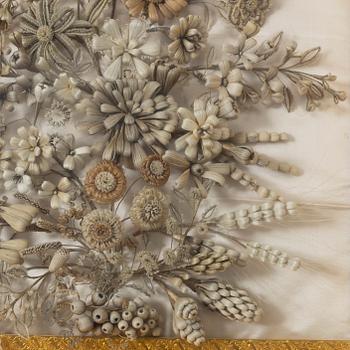 An Oscarian piece of hair craft, late 19th century/early 20th century.