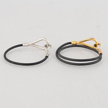 Hermès, armband, 2 st, "Jumbo".