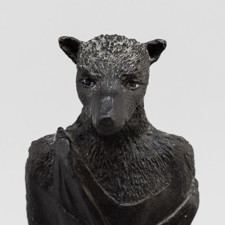 ULLA FRIES, sculpture, patinated bronze, signed Fries and numbered 1/7.