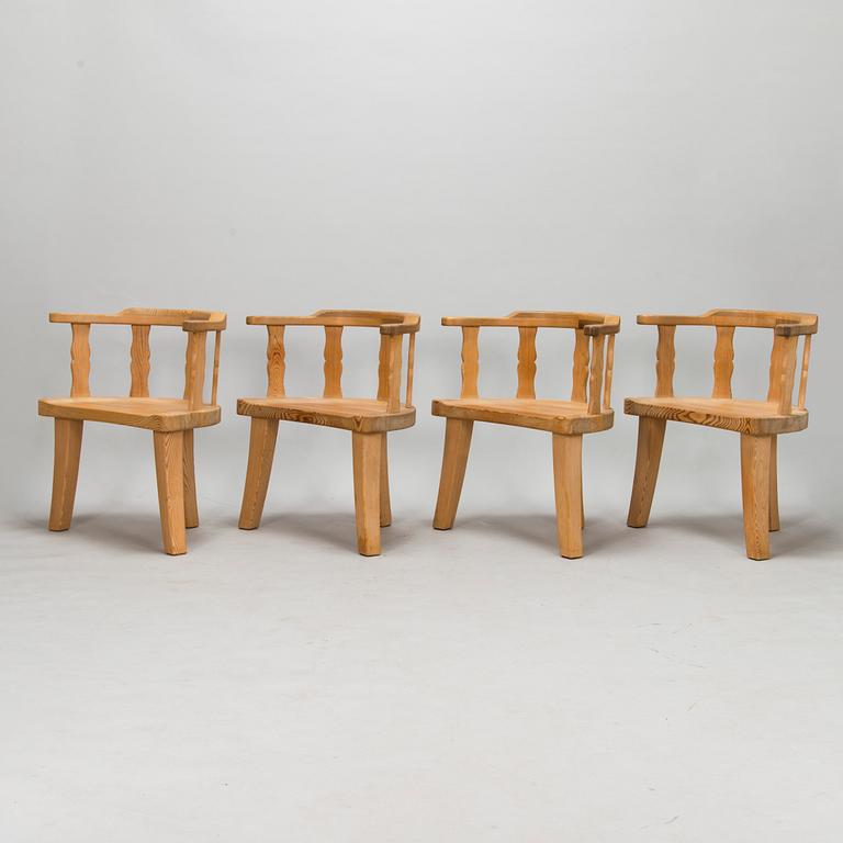 Four Norwegian armchairs, Krogenäs Möbler, latter half of the 20th century.