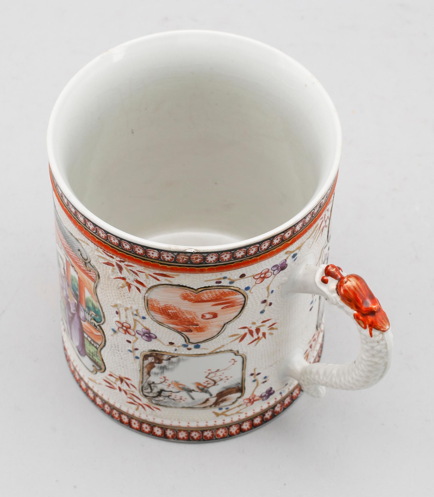 MUGG, porslin, Kina, 1700-tal.