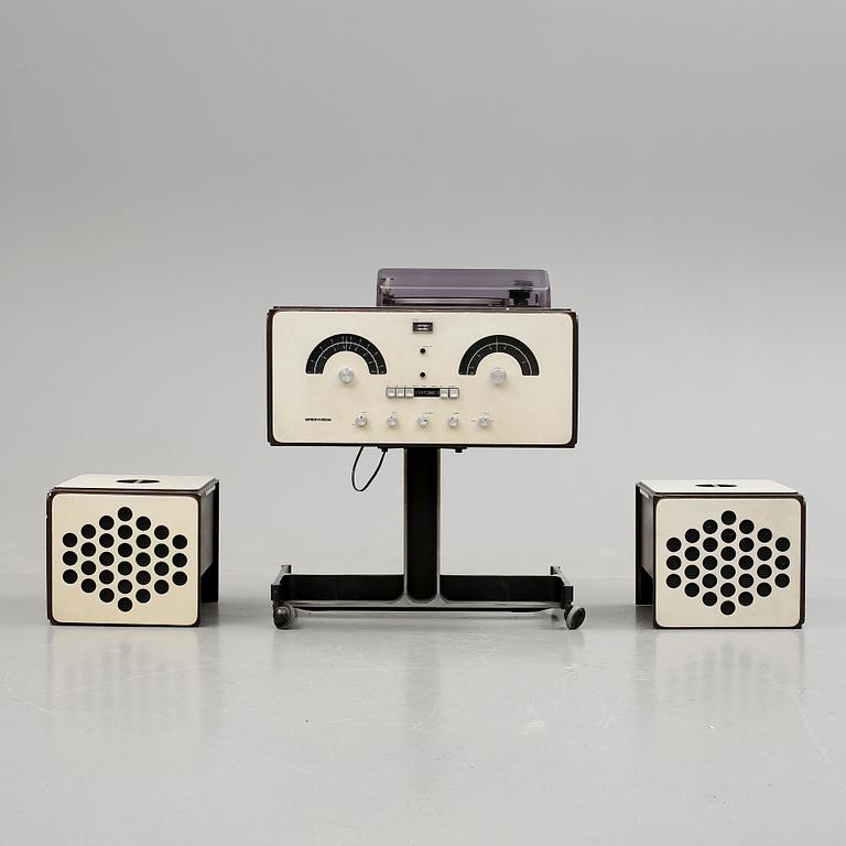 RADIO och GRAMMOFON, RR-126-fo-st, Achille och Pier Giacomo Castiglione, Brionvega, Italien, formgiven 1965.