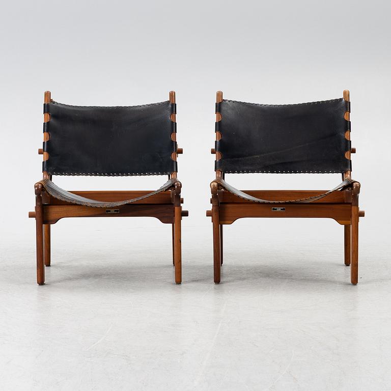 Angel Pazmino, fåtöljer, ett par med fotpallar, INCO, El Salvador, 1960-tal.