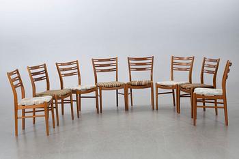 A set of eight chairs "Della" by IKEA, 1960's.