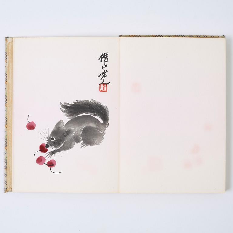 BOK med TRÄSNITT, "Qi Baishi hua ji". Beijing 1952.