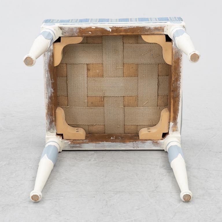 Stools, a pair, Gustavian style, 20th century.