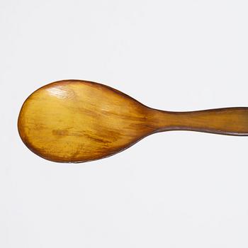 Johan Rohde, a par of silver serving utensils, 'Dronning/ Acanthus', Georg Jensen, Denmark 1927.