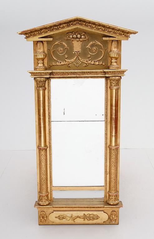 SPEGEL, empire, 1800-talets första hälft, Johan Martin Bergs spegelfabrik, Göteborg.