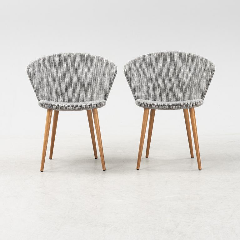 A set of six 'Miss Holly Upholstered' by Jonas Lindvall for Stolab designed 2018.