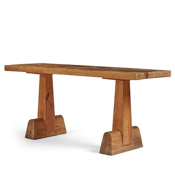 247. Axel Einar Hjorth, an "Utö" stained pine table, Nordiska Kompaniet 1930s.