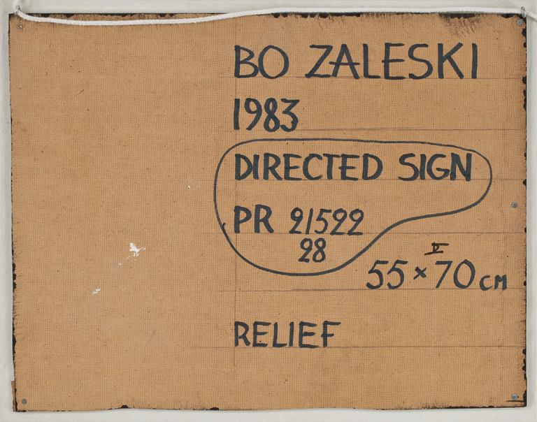 BO ZALESKI, träobjekt, sign o dat 1983.