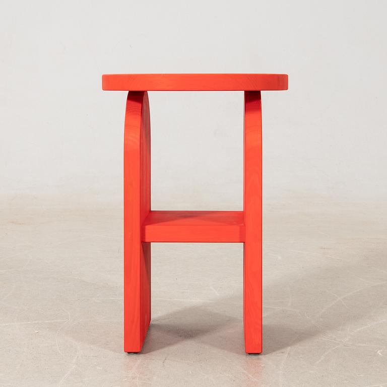 Sami Kallio, stool/table, "Arc", no. 1, prototype, made by Sami.