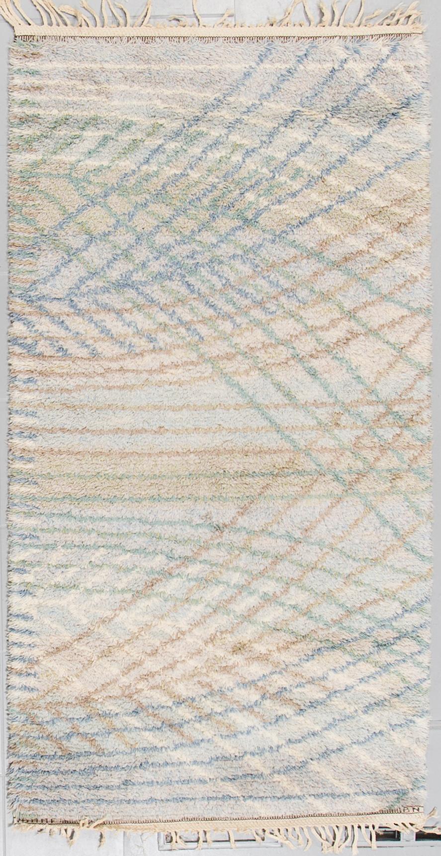 A hooked rug by Barbro Nilsson for AB Märta Måås Fjetterström, signed AB MMF BN, 185 x 102 cm.