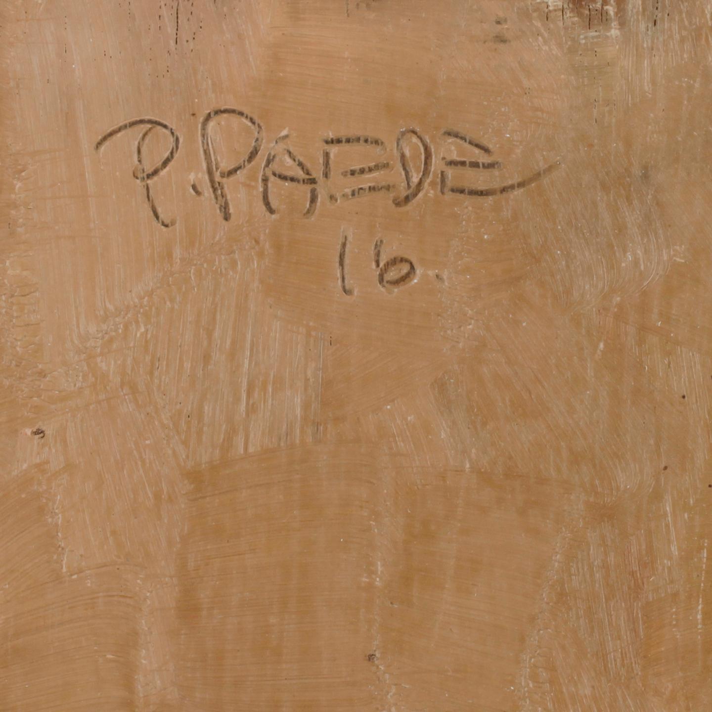 PAUL PAEDE, olja på pannå. Sign o dat 16.