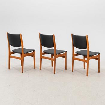 A set of six Danish 1960s teak chairs.