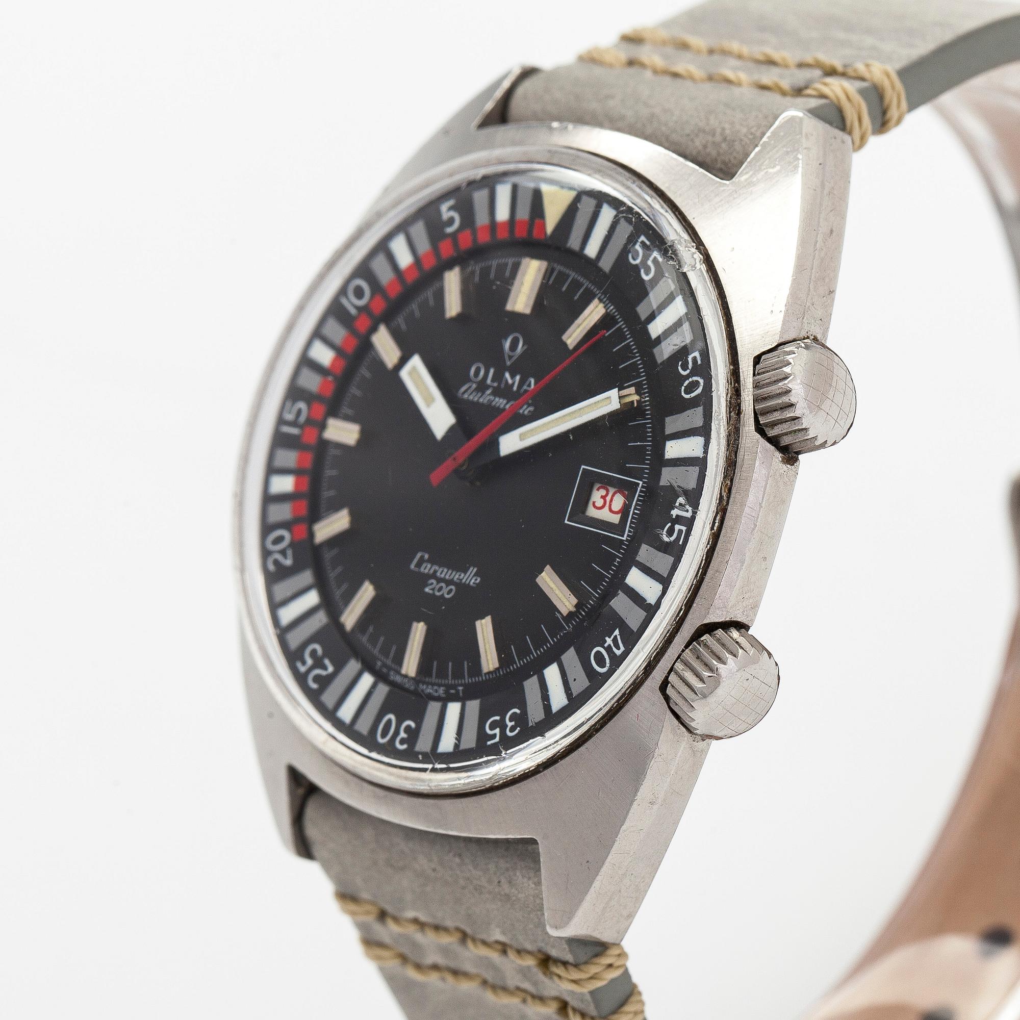 Olma Caravelle 200 wristwatch 42 mm. Bukowskis