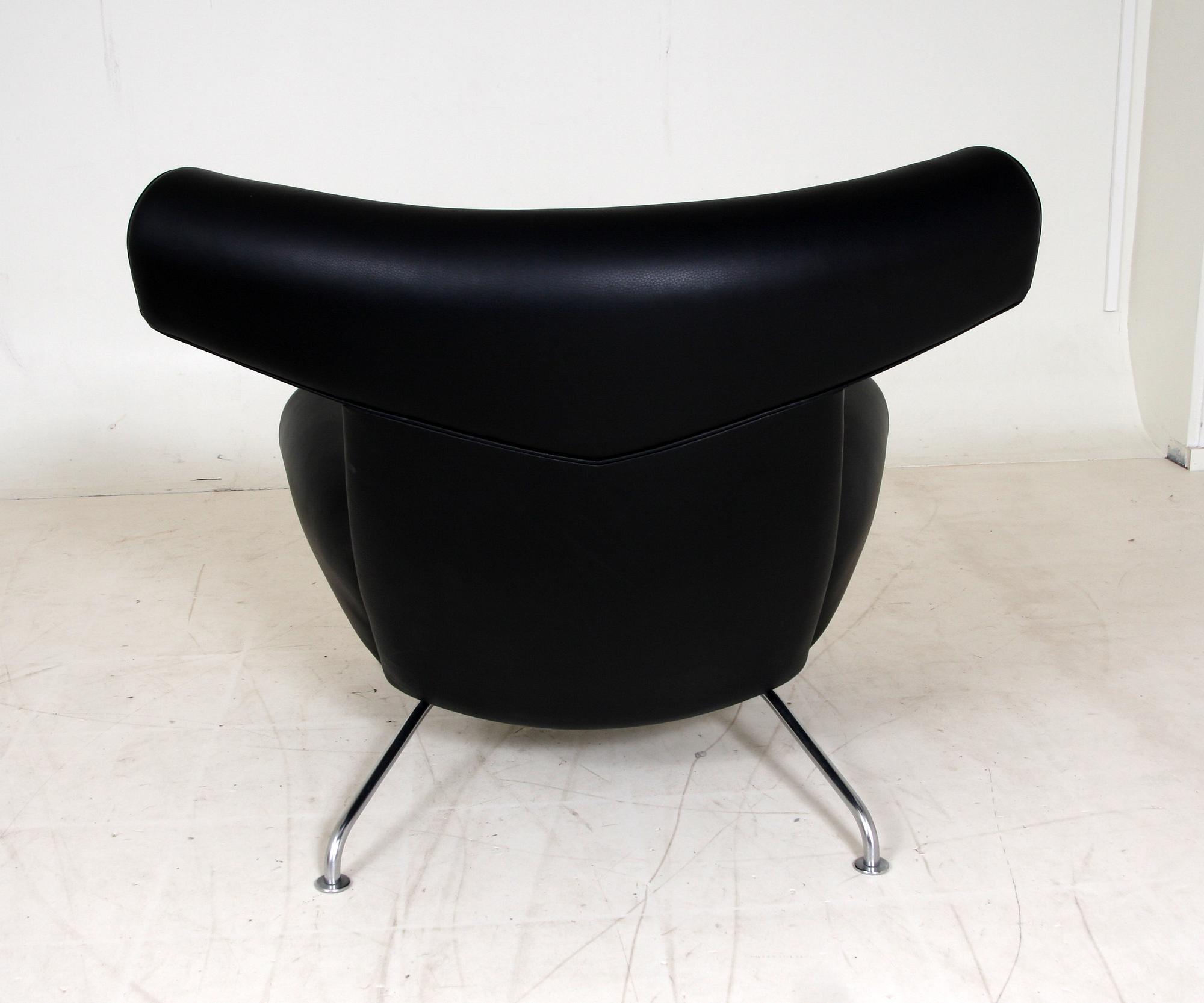 FÅTÖLJ med FOTPALL, "Ox-chair", Hans J. Wegner, Erik Jörgensen.