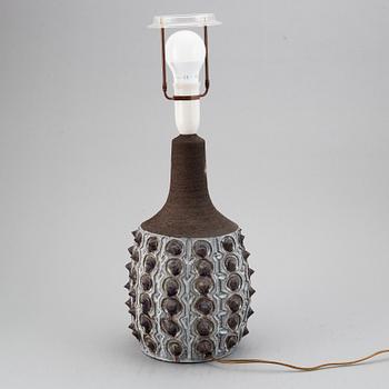 JETTE HELLERØ, a ceramic table lamp, Denmark 1960's.