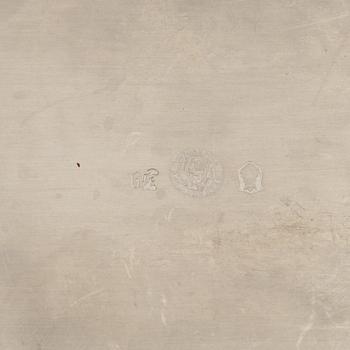 Estrid Ericson, bricka, tenn, Firma Svenskt Tenn, Stockholm, 1952.