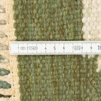 Ingegerd Silow, a flat weave rug, signed IS, c. 230 x 170 cm.