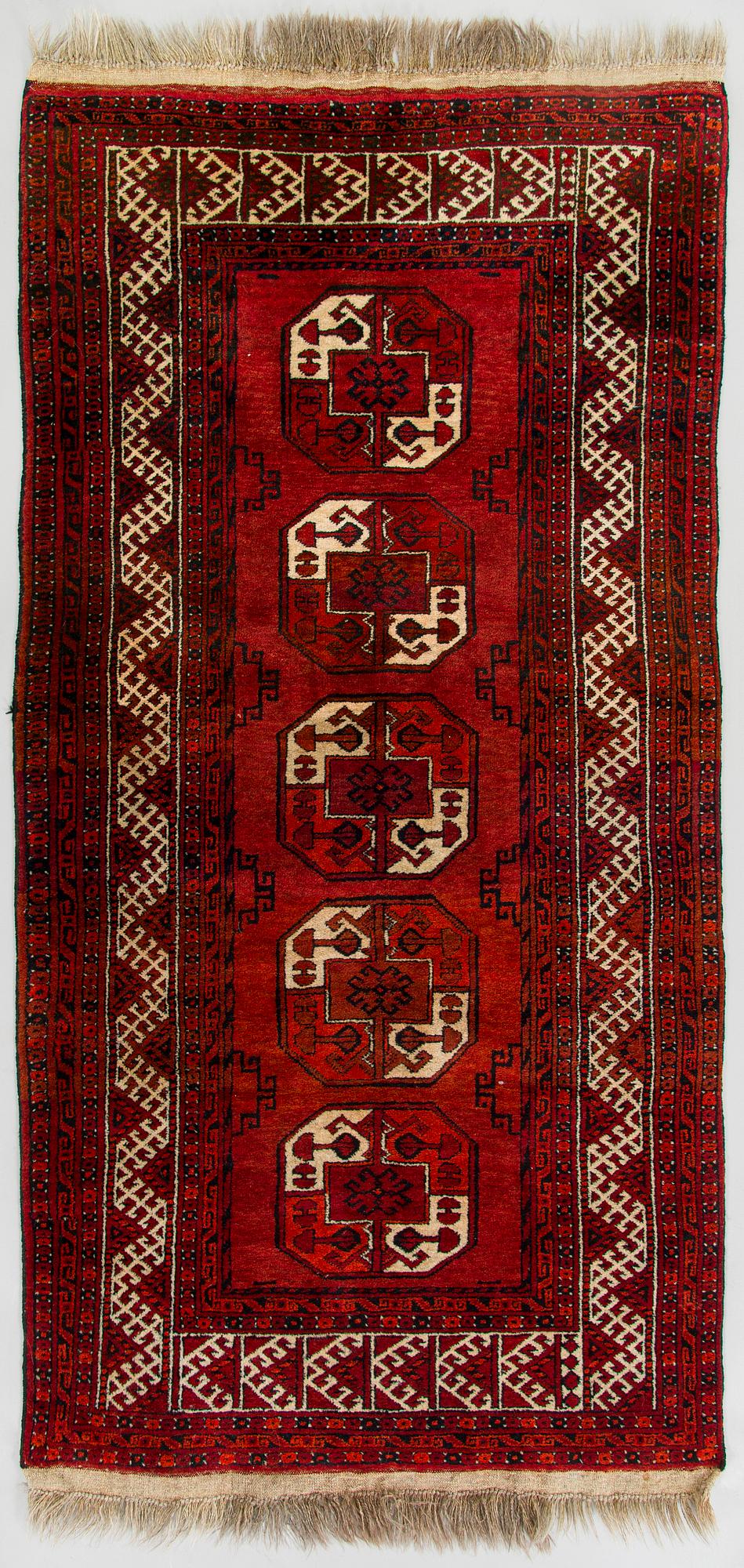 Carpet, Afghan. Approx. 219cm x 106cm.
