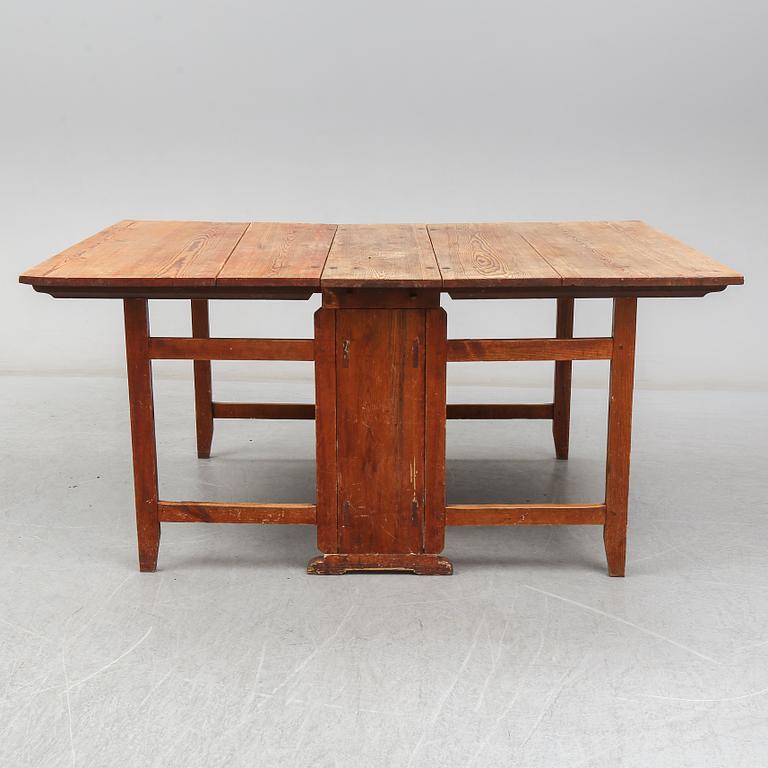 A Swedish 19th century gateleg table.