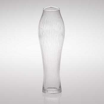 A 'Foal leg' glass vase, signed Tapio Wirkkala, Iittala.
