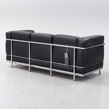 LE CORBUSIER, PIERRE JEANNERET & CHARLOTTE PERRIAND, an 'LC2' sofa from Cassina, Italy.