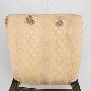 Four chairs, 19th Century.