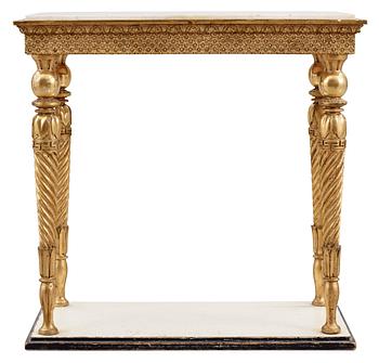 574. A late Gustavian early 19th century console table.