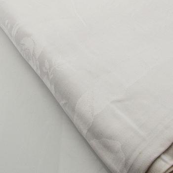 Tablecloth and napkins, 11 pcs, damask, first half/mid 20th century.