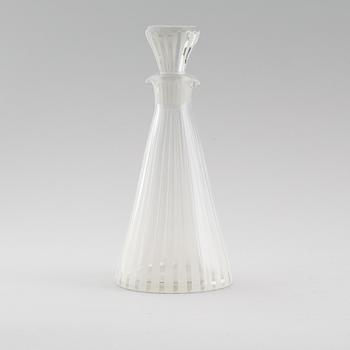 KARAFF, glas, "Strikt", Bengt Orup, Johansfors, 1900-talets mitt.