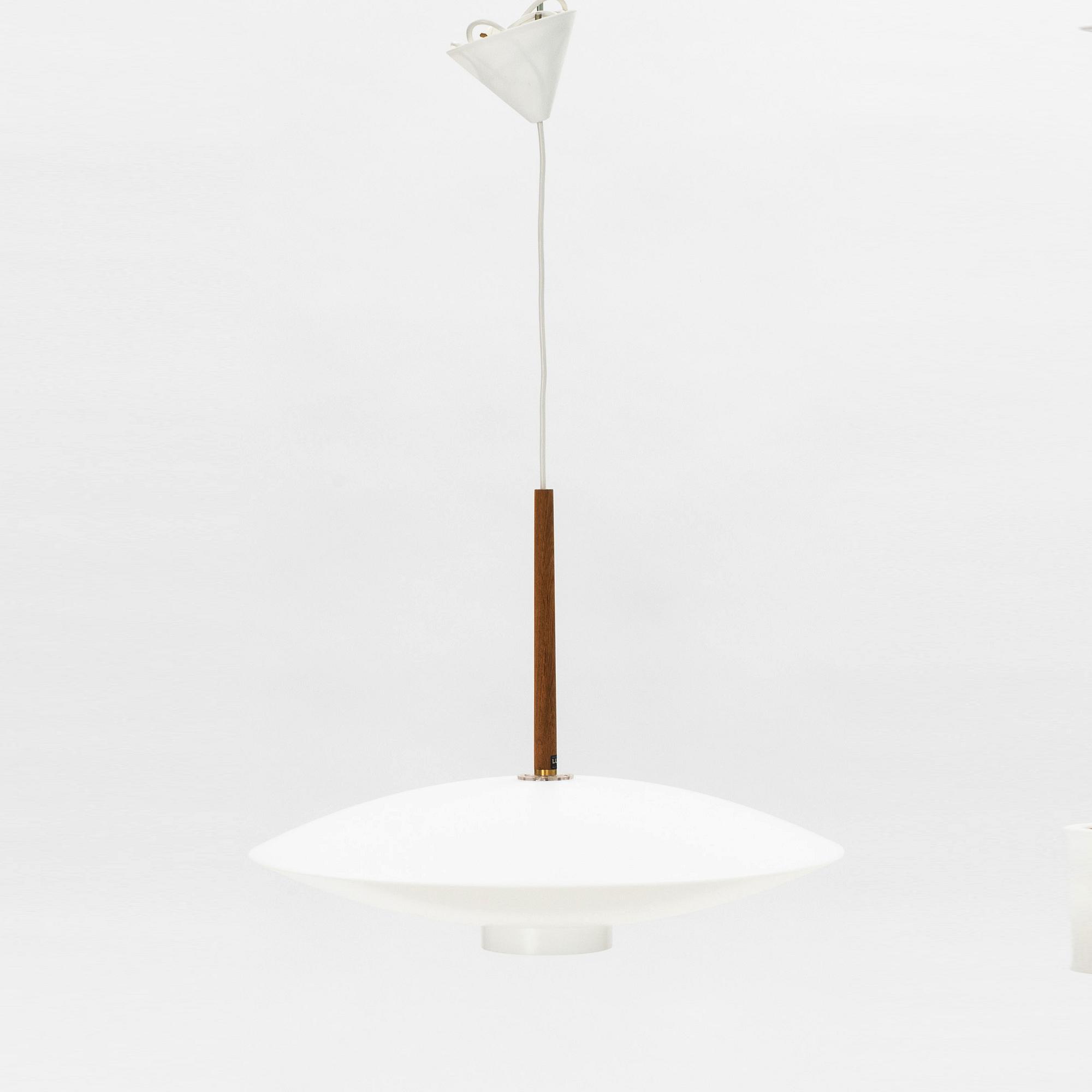 Uno & Östen Kristiansson, taklampa, "Discus", Luxus, Vittsjö, 1960-tal.