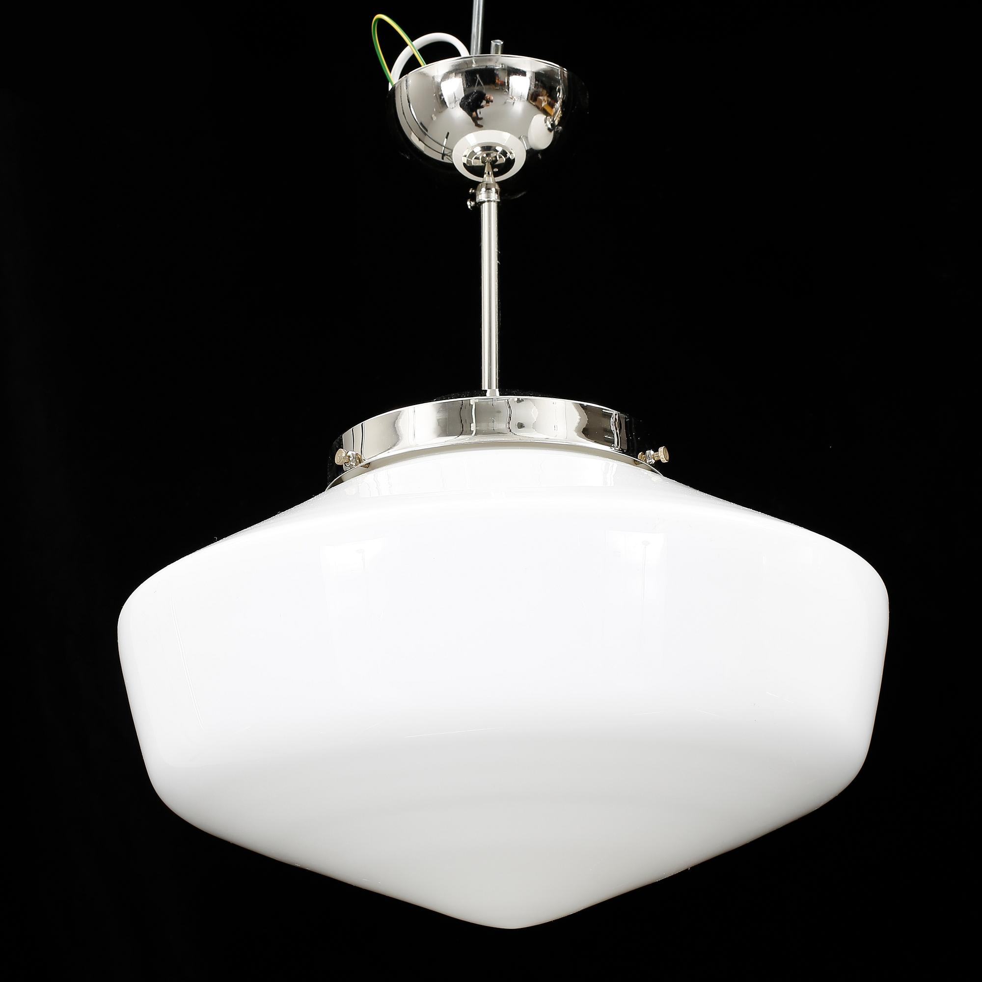 TAKLAMPOR, ett par, Pukebergs glasbruk, 1920-tal. Höjd 40 cm.