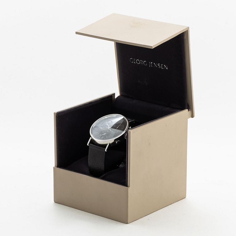 Henning Koppel, armbandsur, Georg Jensen, wristwatch, chronograph, 37 mm.