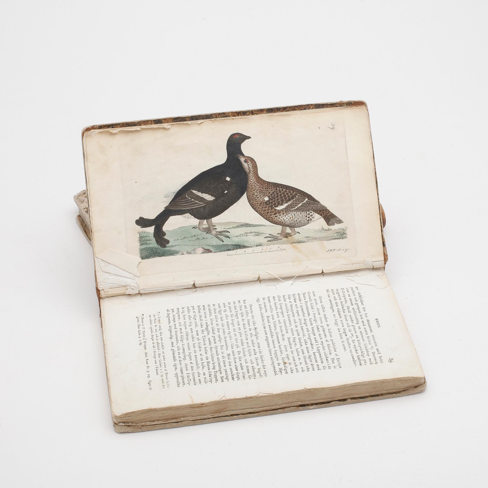 BOK. PALMSTRUCH, J. W. "SVENSK ZOOLOGI" 2 vol. Stockholm, Tryckt hos Carl Delén 1809.