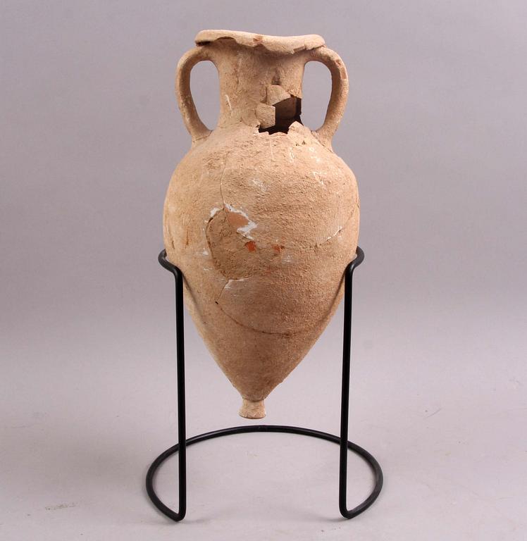 AMFORA, lergods, Romersk tid.