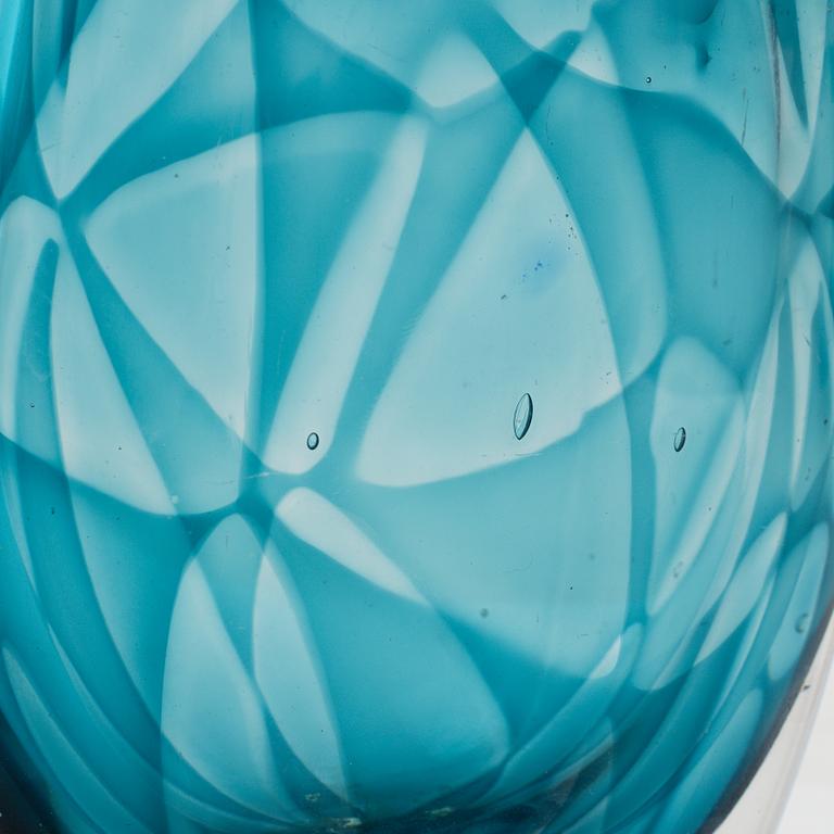 Vicke Lindstrand, a 'Colora' glass vase, Kosta, not signed.