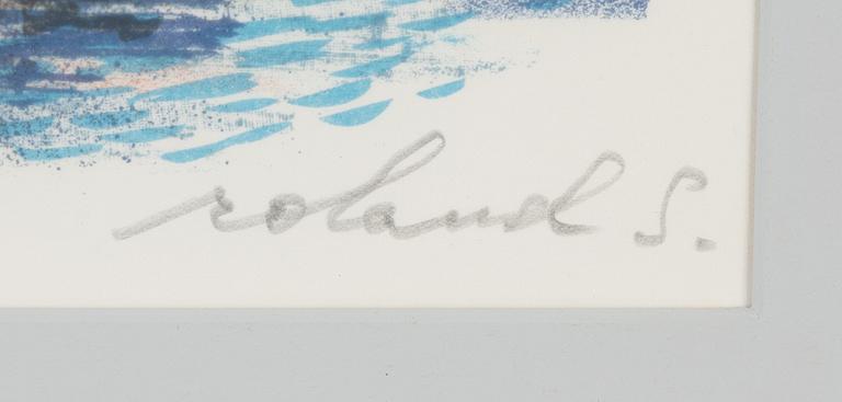 Roland Svensson, lithograph in colours, signed HC XXVI/XXX.
