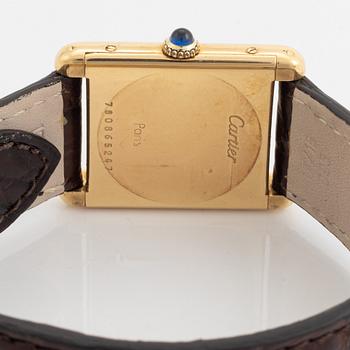 Cartier, Tank, "Paris", wristwatch, 23,5 x 23 (30,5) mm.
