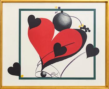 Carl Fredrik Reuterswärd, a set of four lithographs, numbered  182/200 and signed.