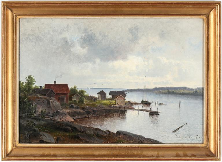 HARALD TORSSLOW, olja på duk, signerad och daterad 1890.