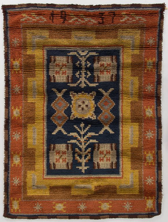 Greta Skogster-Lehtinen, rya, modell för Neovius Ca 195 x 140 cm.