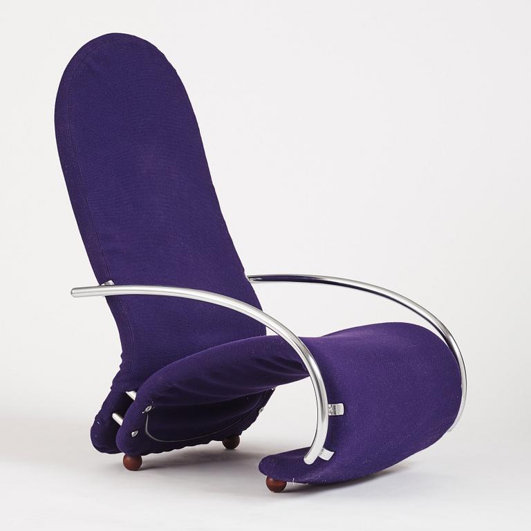 Verner Panton, a lounge chair, "modell H", system 1-2-3
Fritz Hansen, Denmark 1975.